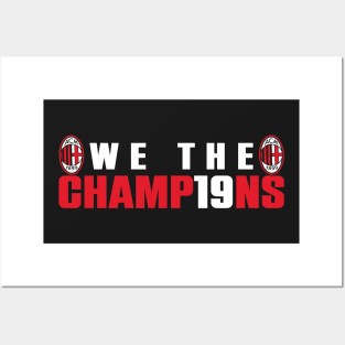 we the champions - curva sud milano Posters and Art